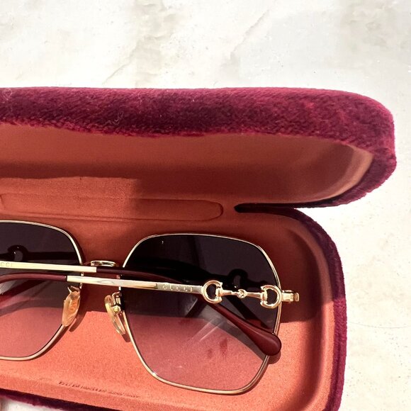 GUCCI - Square-Frame Sunglasses - Picture 3 of 10